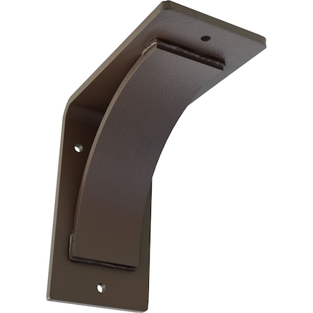 Ekena Millwork Morris Steel Bracket, Hammered Brown 3"W x 6"D x 6"H BKTM03X06X06MOHBR